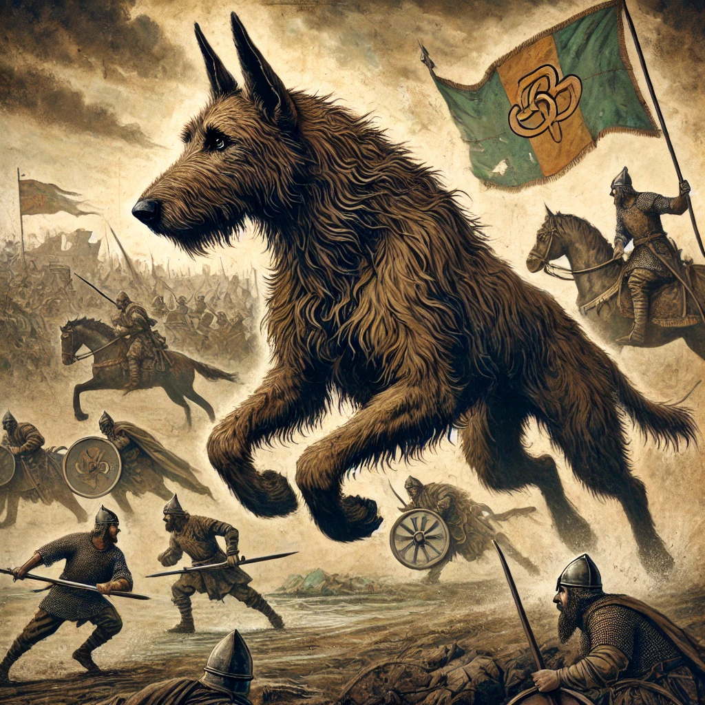 Irish Wolfhound in Battle