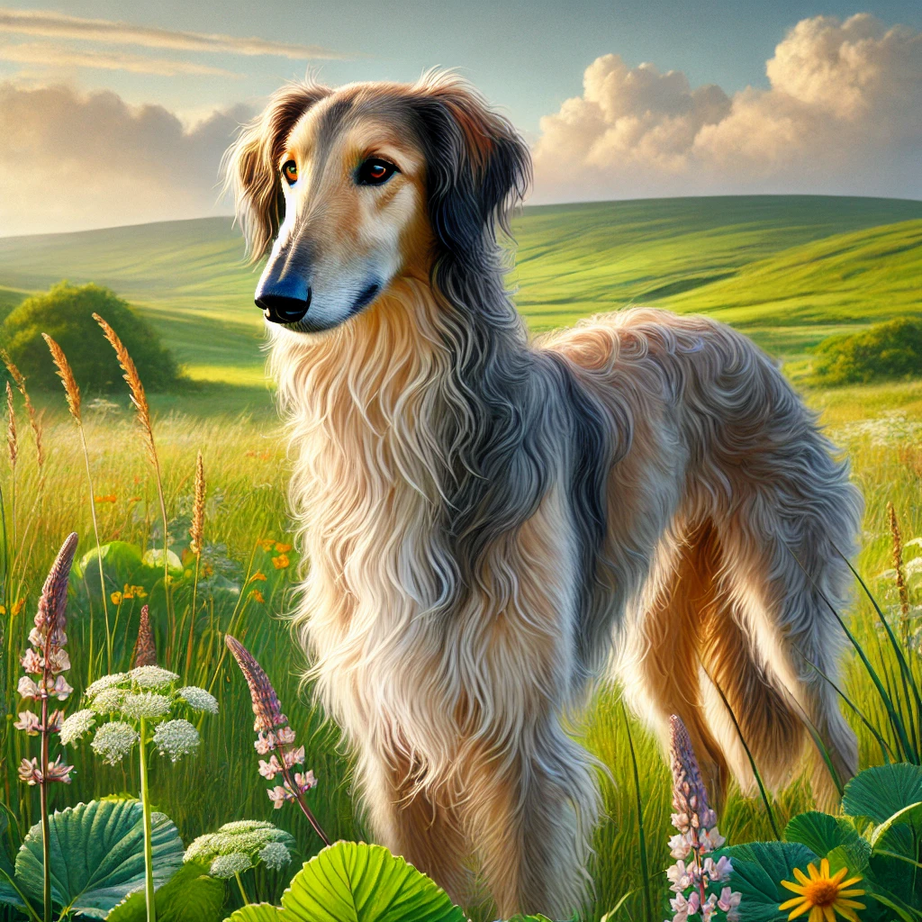 Irish Wolfhound and Borzoi mix