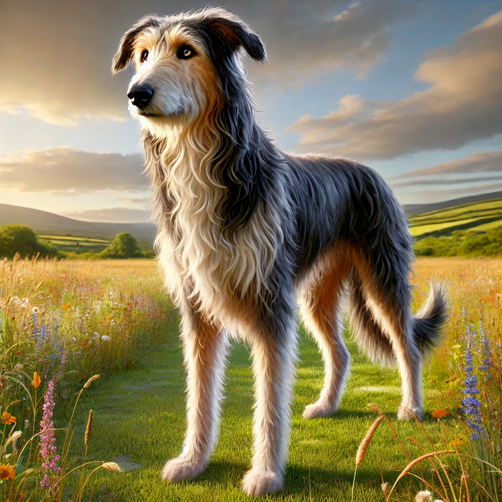 Irish Wolfhound and Border Collie mix